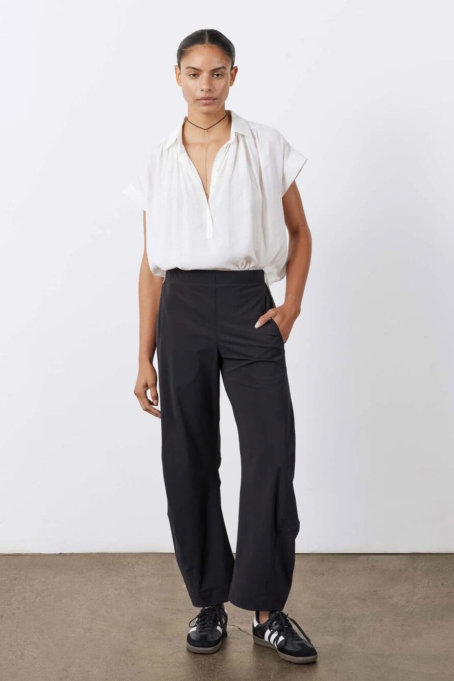 Ruti The Nonchalant Oversized Voile Short Sleeves Blouse - S
